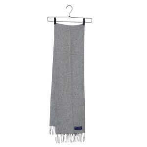 The Rah-Rah Collection Gray Lambswool Scarf | Made in Scotland | 70”x10”